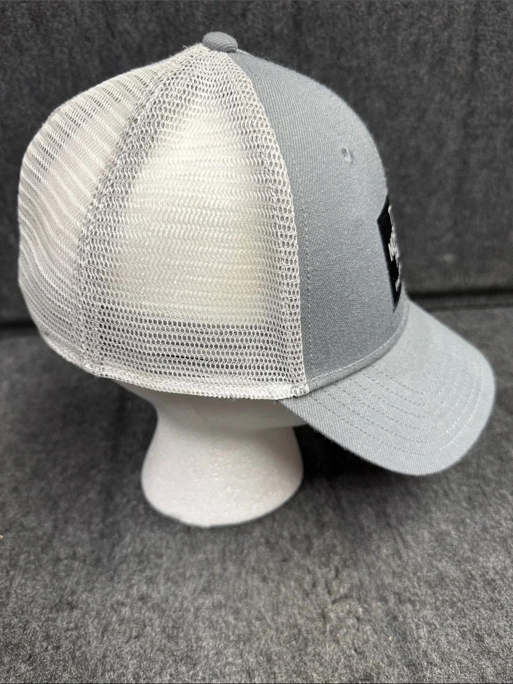 The North Face Light Grey Patch Logo Trucker Cap